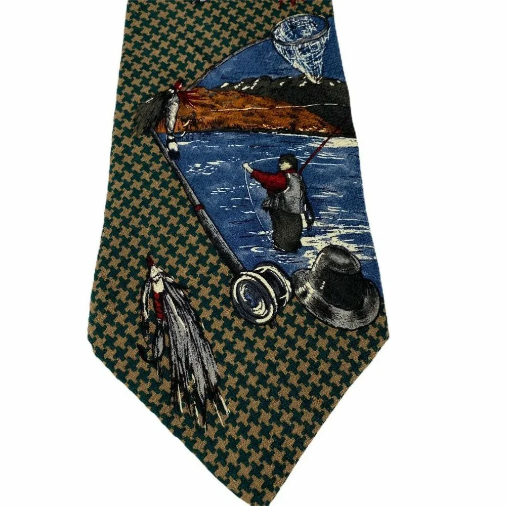 Aldrich Custom Apparel Fly Fishing Silk‎ Mens Tie